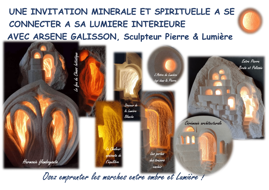 Artkessens - Sculptures Pierre&Lumière Arsène Galisson